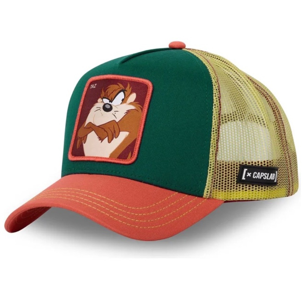 NEW no tags Looney Toons X Caps Lab Tazmania Trucker Cap for Men